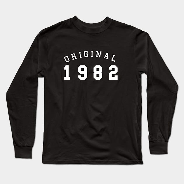 VINTAGE 1982 40th Birthday Turning 40 Gift Long Sleeve T-Shirt by Aspita